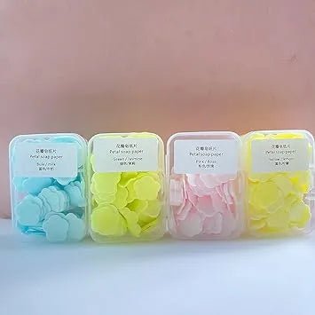 "100 Pcs Portable Soap Paper Sheets – Scented, Foaming & Travel-Friendly