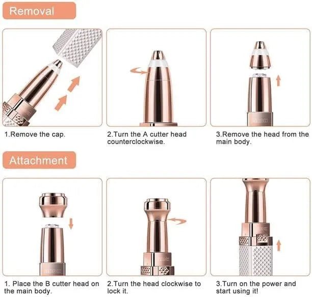 "2-in-1 Rechargeable Women’s Hair Remover & Epilator