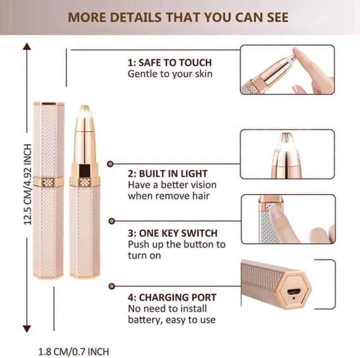 "2-in-1 Rechargeable Women’s Hair Remover & Epilator