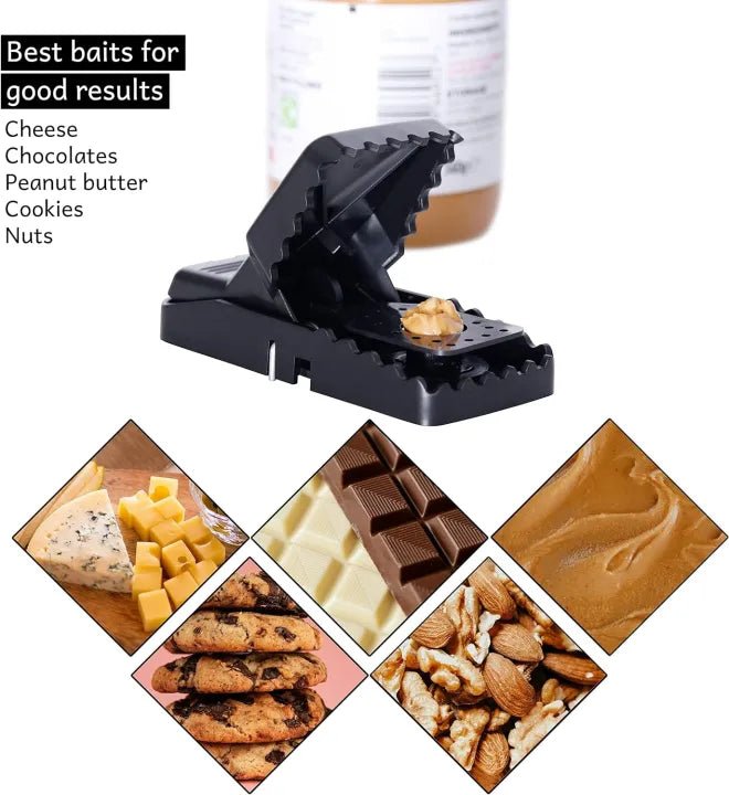 2PC Smart Mouse Catcher | Heavy-Duty Reusable Rat Trap with Strong Grip