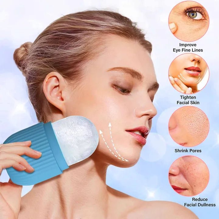 "3-in-1 Natural Jade Facial Set – Jade Roller, & Ice Roller for Face, Eyes, Neck & Body"