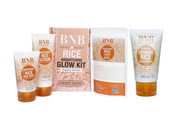 "3-in-1 Radiance Revival Kit – Rice Scrub, Glow Face Wash & Brightening Mask"