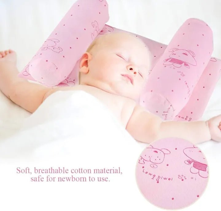 Adjustable Memory Foam Baby Pillow – Flat Head Prevention, Neck & Spine Support,