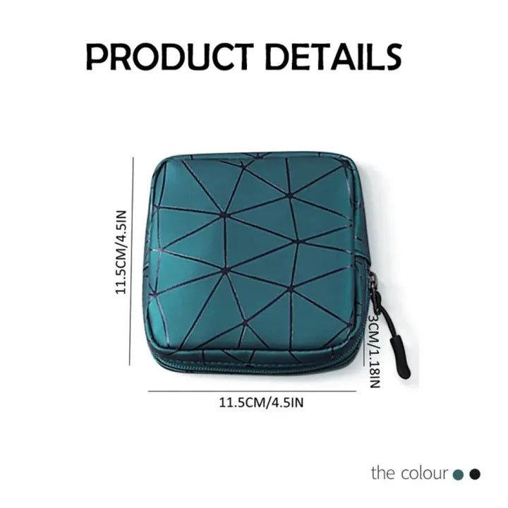 Chic Hygiene Pad Pouch for Women | Sanitary Pad, Tampon & Makeup Organizer Bag