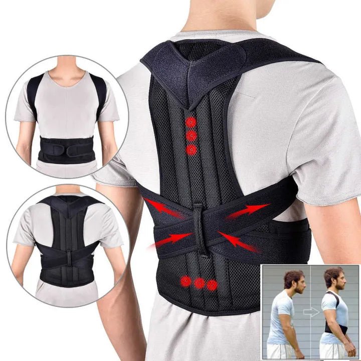 Daachi 3-in-1 Posture Corrector | Back & Shoulder Support Belt for All-Day Comfort