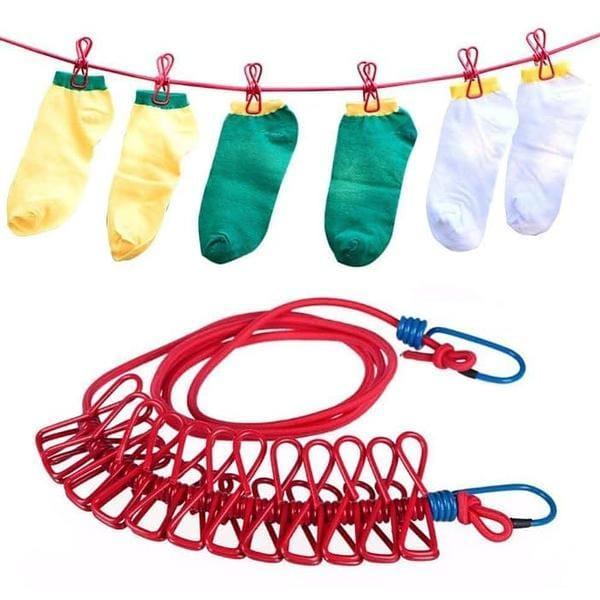 Elastic Clothesline | Stretchable Drying Rope for Indoor & Outdoor Use