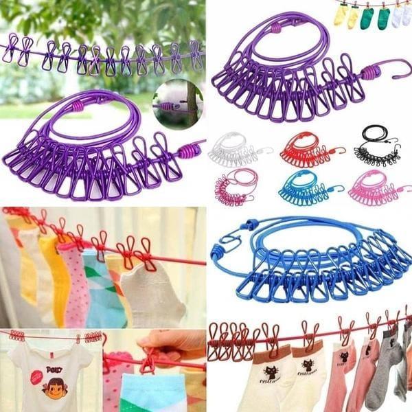 Elastic Clothesline | Stretchable Drying Rope for Indoor & Outdoor Use