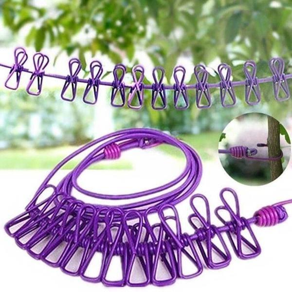 Elastic Clothesline | Stretchable Drying Rope for Indoor & Outdoor Use