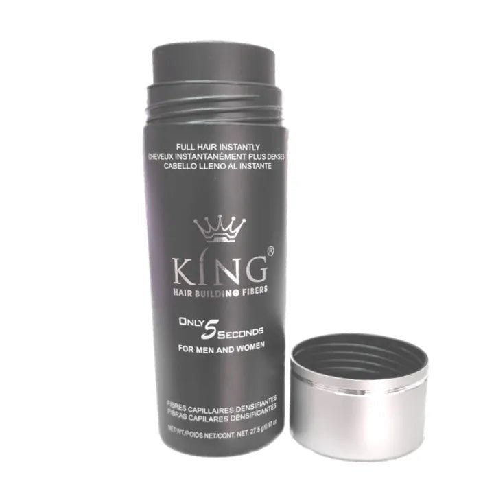 "King Hair Building Fibers 27.5g – Medium Brown | Premium Hair Thickening Solution