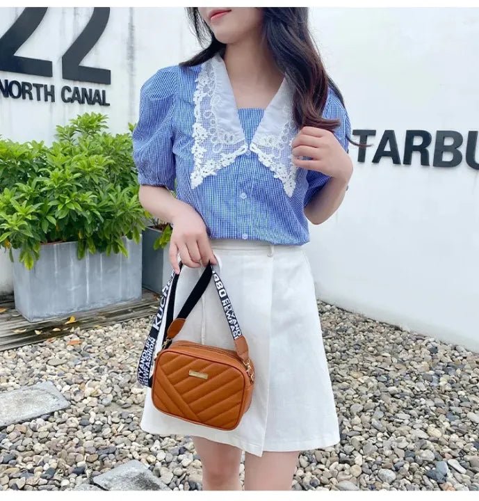 "Luxury Candy-Pattern Crossbody Bag – Chic PU Leather Designer Handbag for Women & Girls,