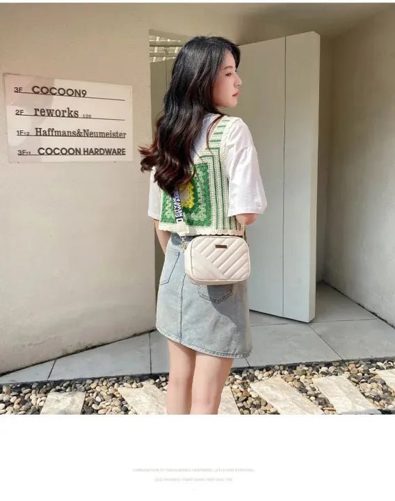 "Luxury Candy-Pattern Crossbody Bag – Chic PU Leather Designer Handbag for Women & Girls,