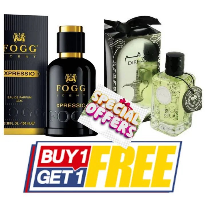 "Perfume Gift Duo – Fog Black & Darhim 100ml | Buy 11, Get 1 Free"