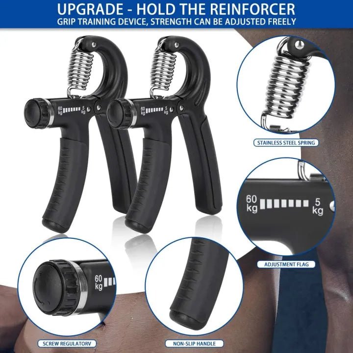 SP Dealz Adjustable Hand Gripper (10KG–60KG) with Counter