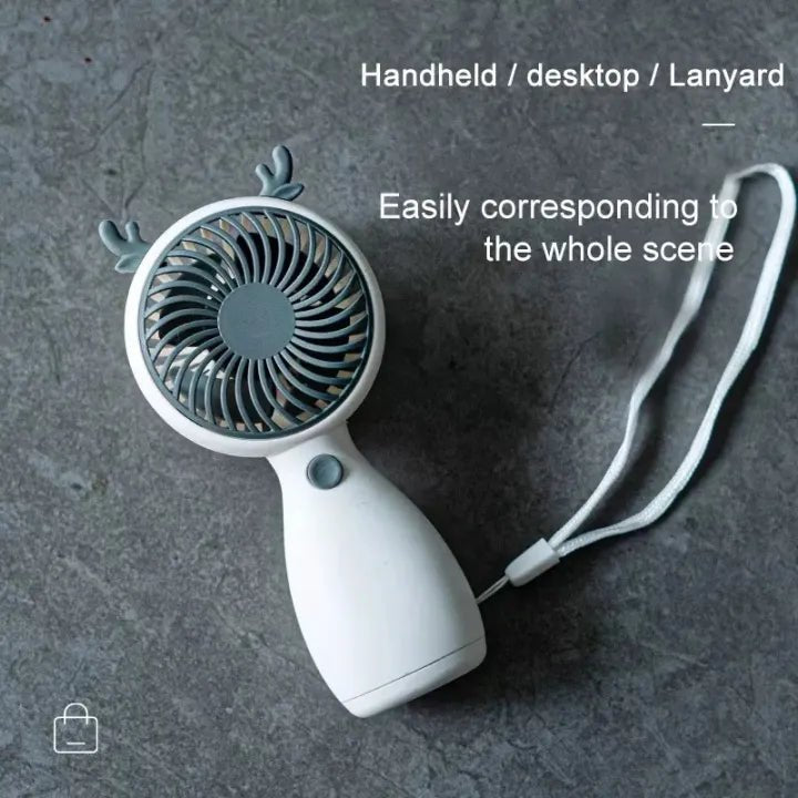 "Super Strong Mini USB Fan | Rechargeable, Portable & Silent | Ideal for Home