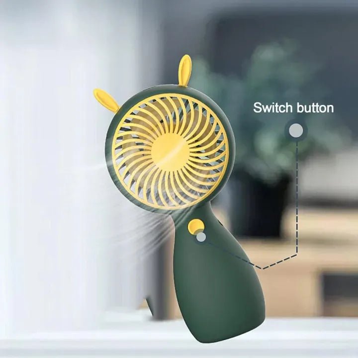 "Super Strong Mini USB Fan | Rechargeable, Portable & Silent | Ideal for Home