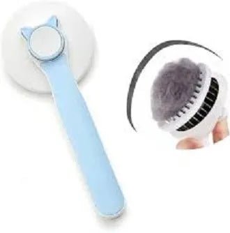 "Tame the Fluff! 🐱 Swirl Pet Brush for Cats | Self-Cleaning Long Hair Comb