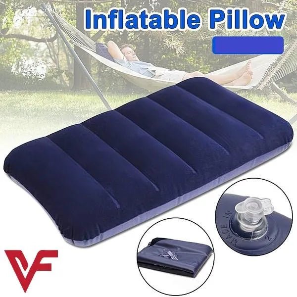 "Travel Portable Inflatable Air Pillow – Ultralight Neck & Head Cushion for Camping,