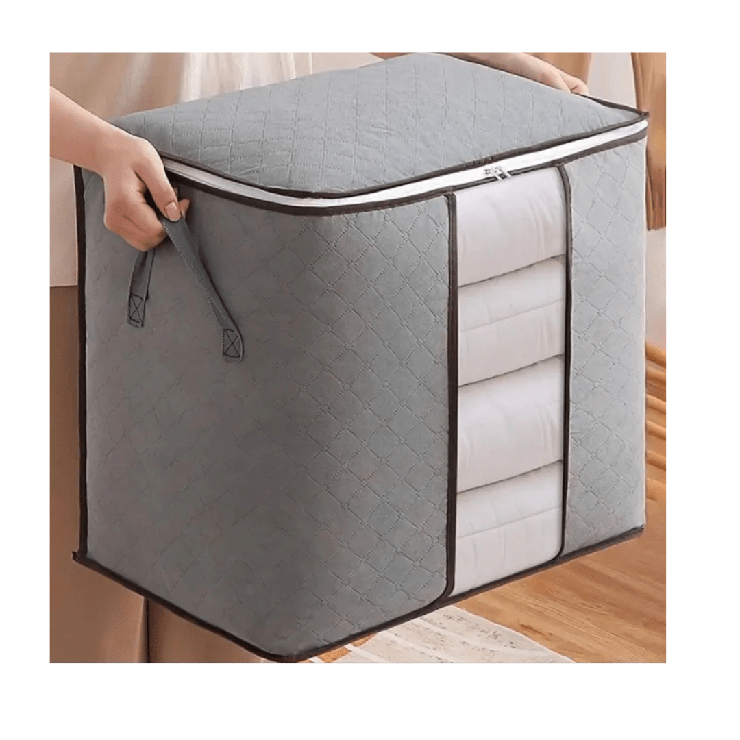 XXL Capacity – Ideal for Clothes, Linens & Blankets | Durable Handles | Dual-Zip Closure